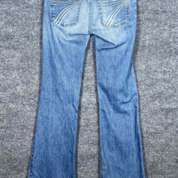 7 For All Mankind Denim - 7 For All Mankind Light Blue Flared Wide-Leg Jeans